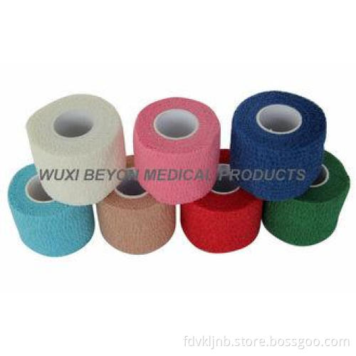 Cohesive Wrap Rolled Cotton Bandage Porous Hand Tearable Fo